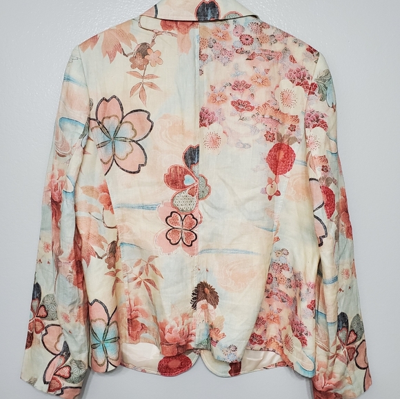 LODEN-FREY Munchen Am Dom Floral Linen Blazer - Picture 4 of 6